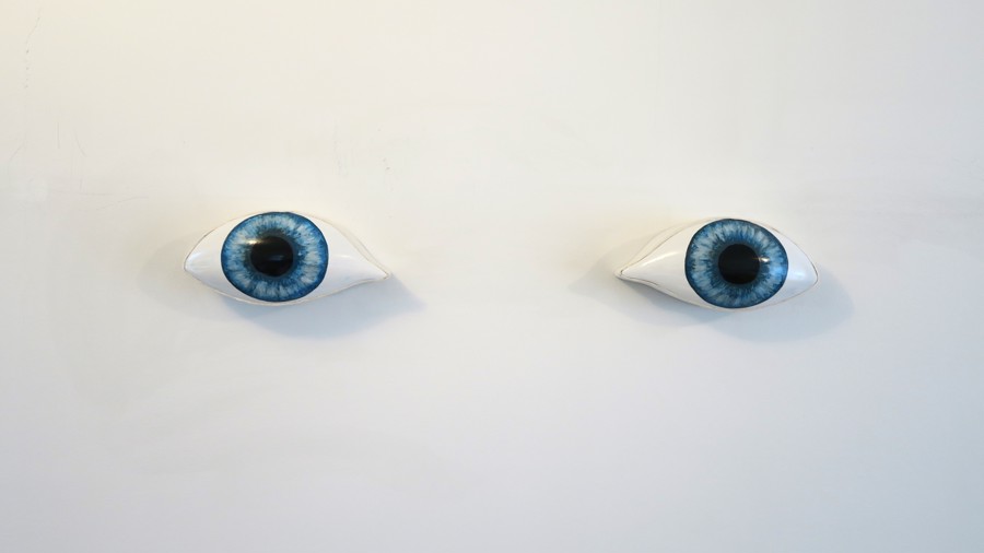 Eyes 2023 hout acryl japans papier